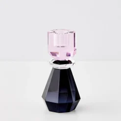 GigiandTom Queen Crystal Taper Candle Holder Black Pink* Candle Holders
