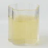 GigiandTom Ribbed Flower Glass Tumbler* Drinkware