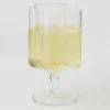 GigiandTom Ribbed Flower Wine Glass* Wine Glasses