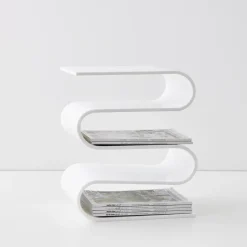 GigiandTom S Bend Acrylic Side Table White* Furniture