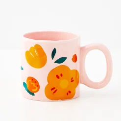 GigiandTom Springtime Ceramic Mug Pink* Mugs & Teacups