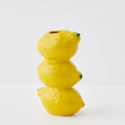 GigiandTom Stacked Lemon Ceramic Vase* Vases