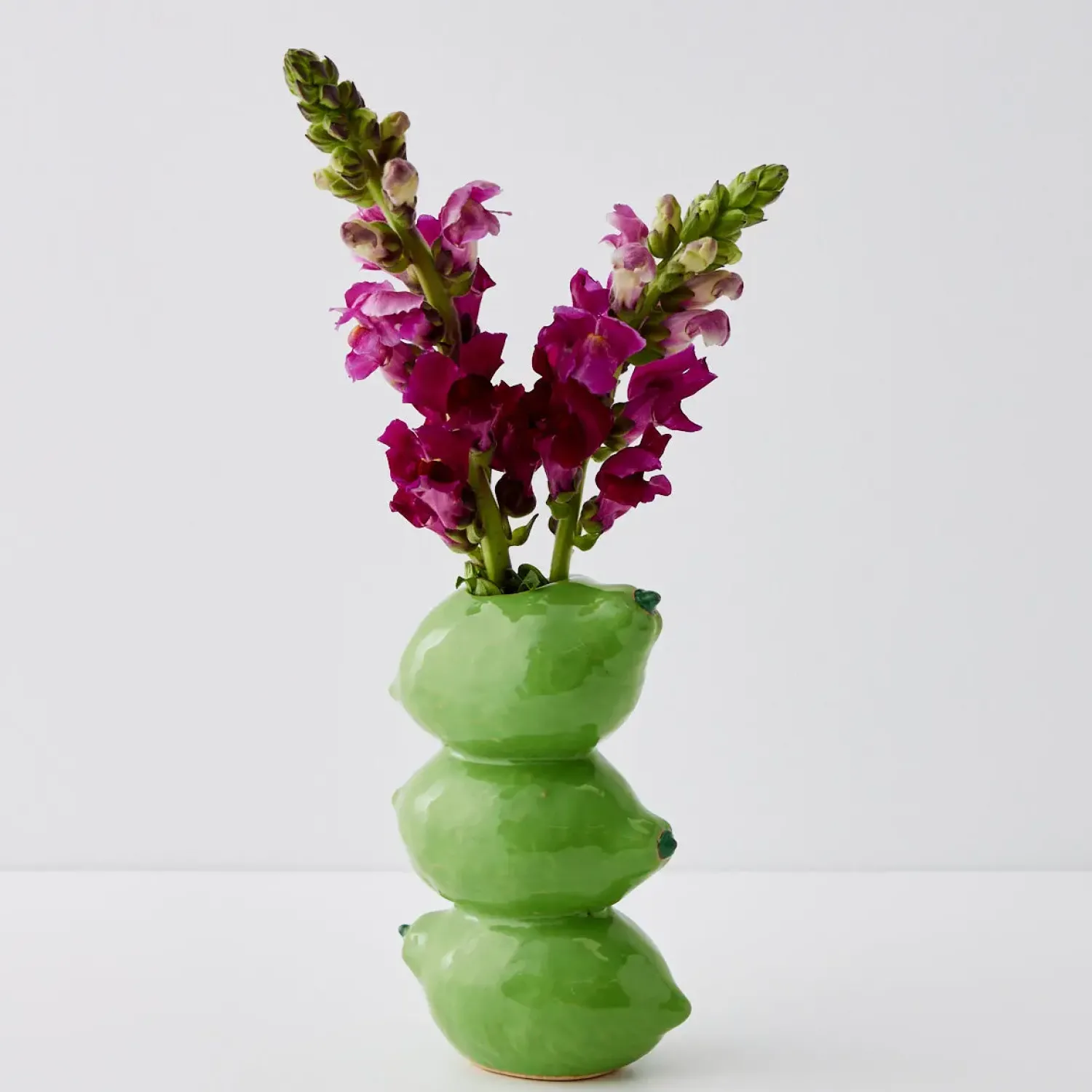 GigiandTom Stacked Lime Ceramic Vase* Vases