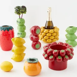 GigiandTom Strawberry Bouquet Ceramic Vase* Vases