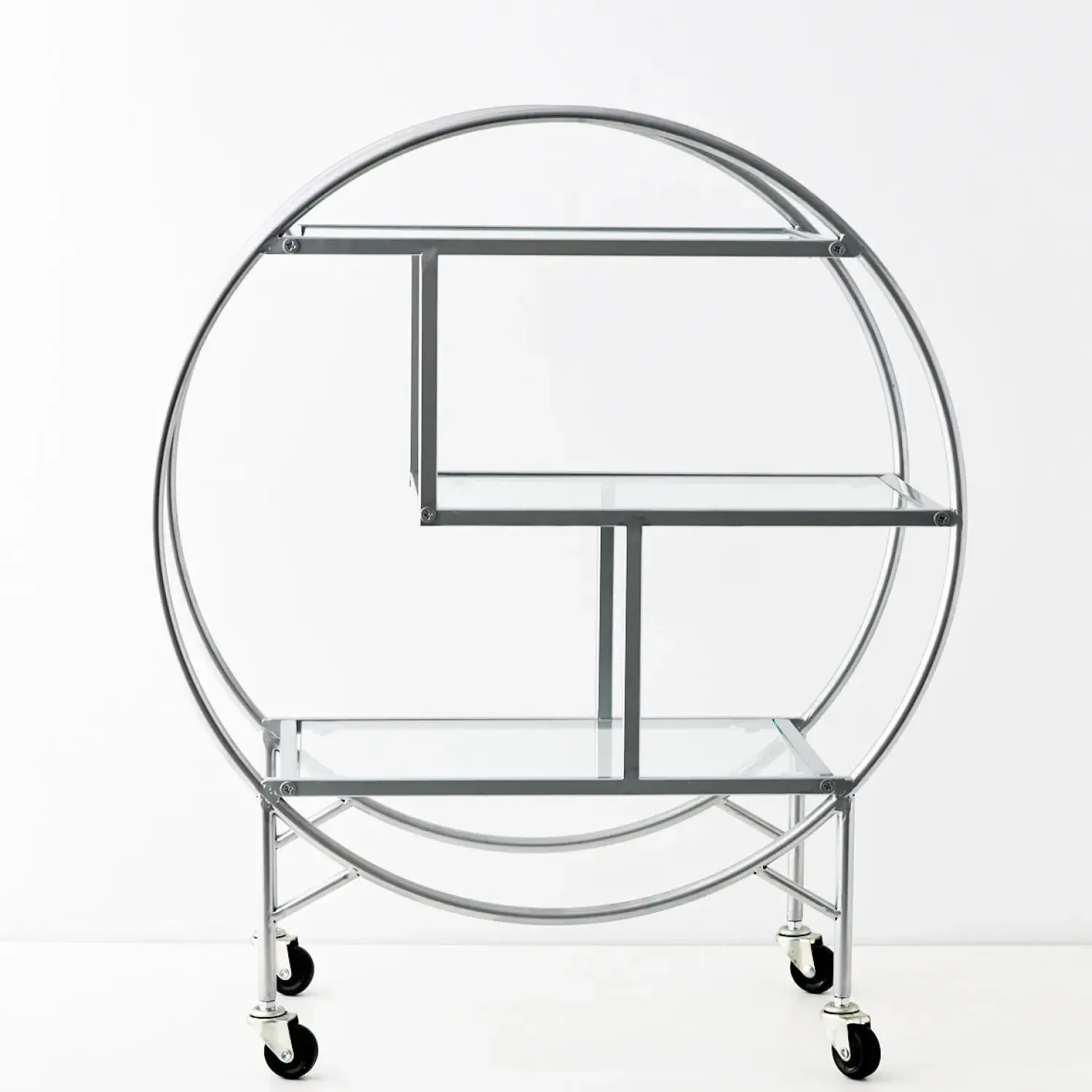 GigiandTom Vintage Style Bar Cart Silver* Bar Tools & Accessories