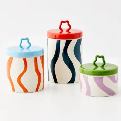 GigiandTom Whorl Kitchen Ceramic Canister Small* Kitchen Accessories